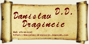 Danislav Draginčić vizit kartica